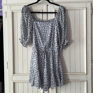 Altar’d State Black & White Floral Romper